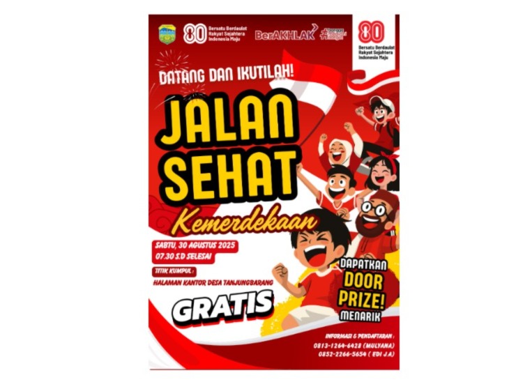 Ayo Bergabung dalam Jalan Sehat Kemerdekaan!