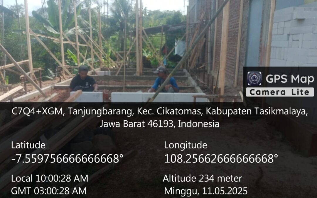 Pembangunan Ruang Ganti dan WC Gedung Olahraga di Desa Tanjungbarang