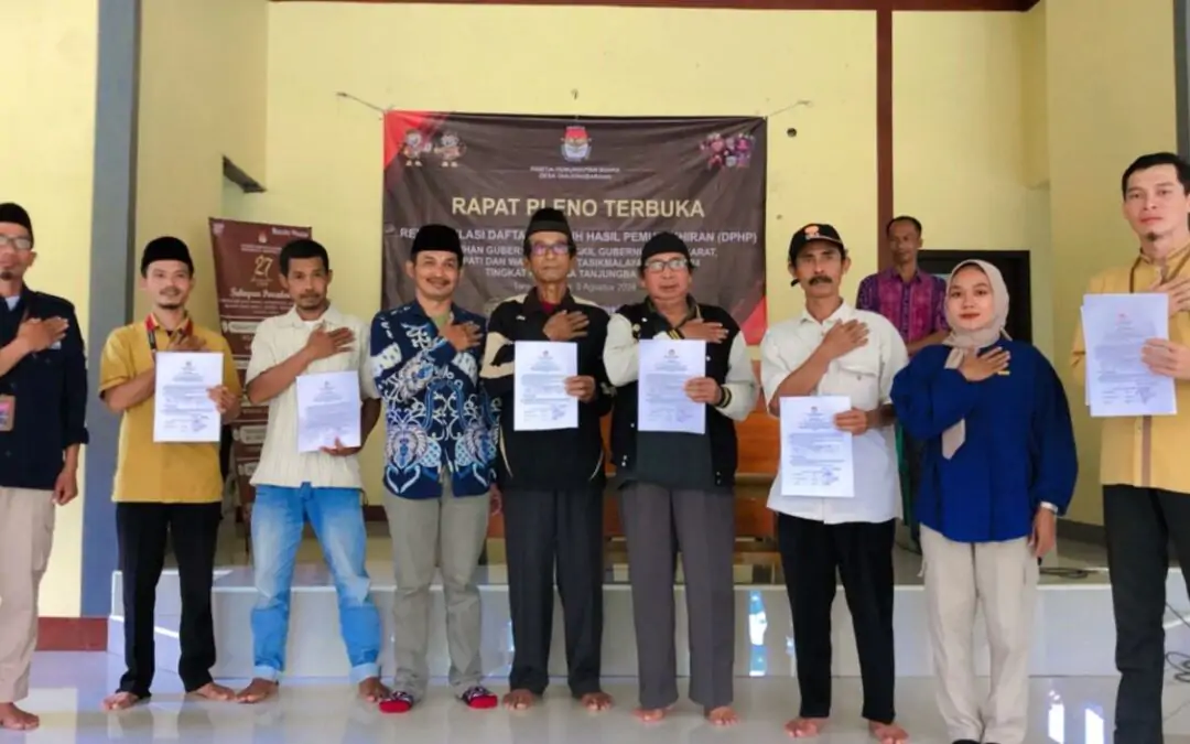 Desa Tanjungbarang Siap Sukseskan Pesta Demokrasi 2024