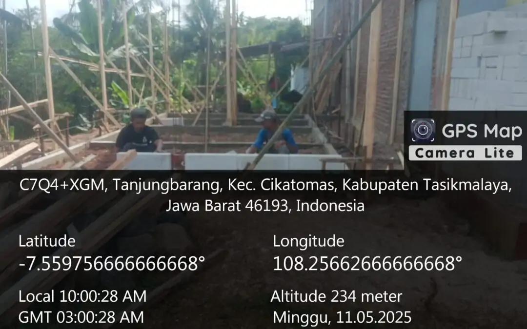 Pembangunan Ruang Ganti dan WC Gedung Olahraga di Desa Tanjungbarang